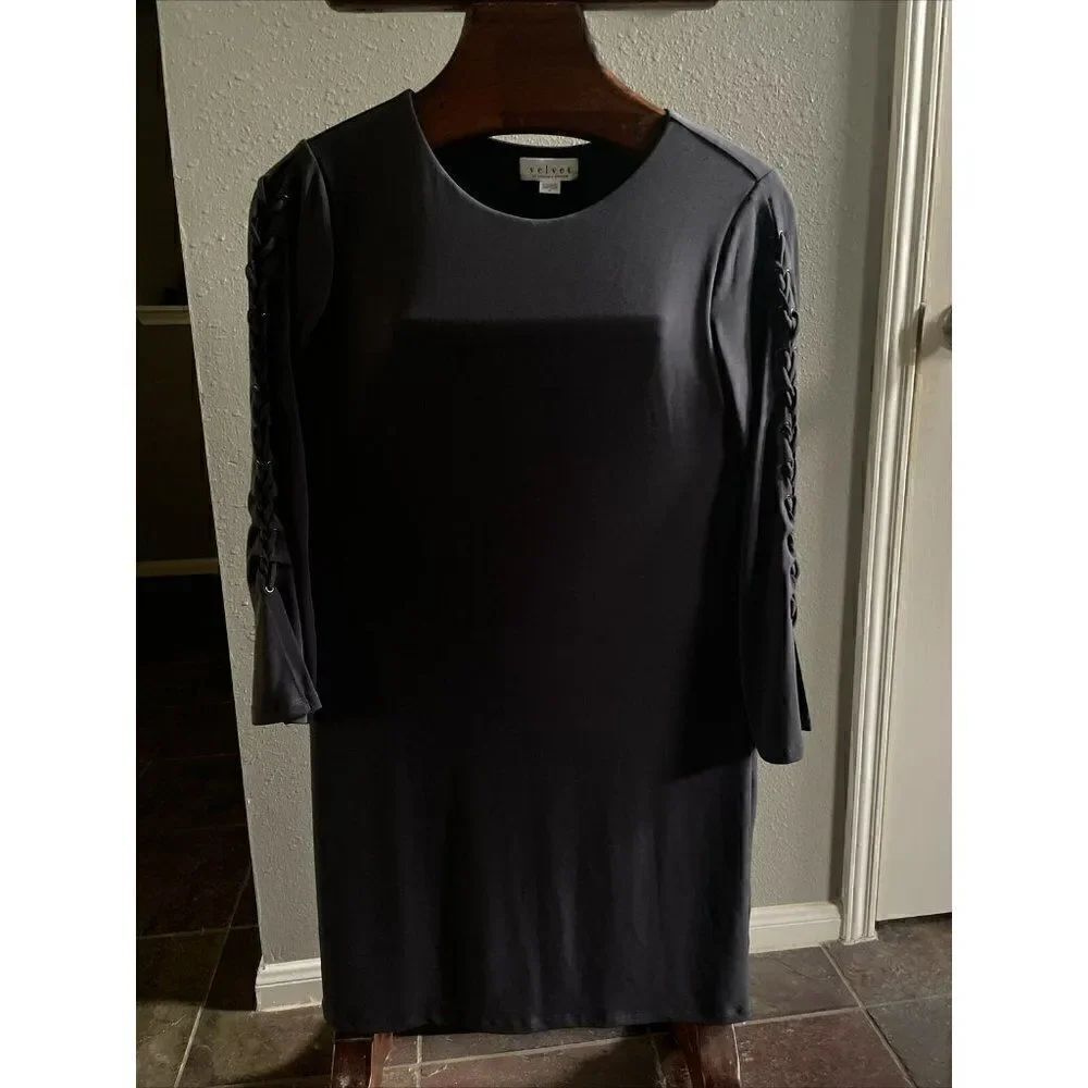 Velvet by Graham & Spencer X Laced Long Sleeve Dress Women’s XL New With Tags